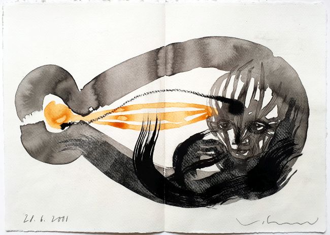 Tuschezeichnung der Vorzugsausgabe