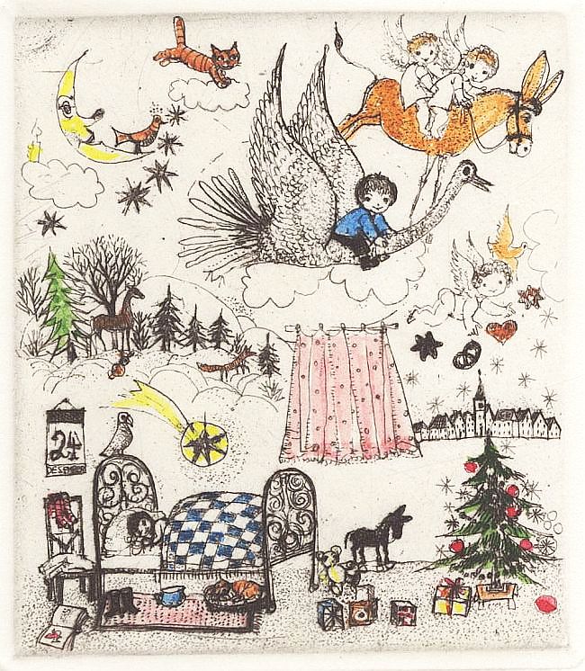 Originalgrafische Weihnachtskarten