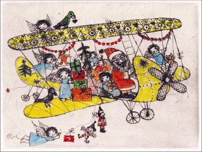 Originalgrafische Weihnachtskarten