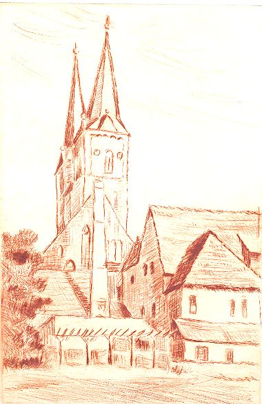 Josef Prause - Radierung